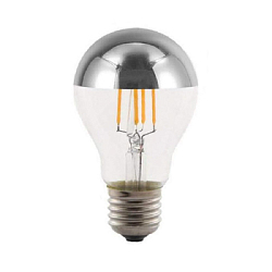 Лампа филаментная A60 E27 W4 K2700 Серебро