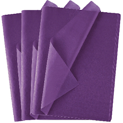 Бумага тишью односторонняя св.фиолетовая 76х50см, 500 листов 14г/м