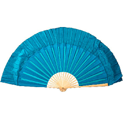 Веер для танцев 44х80см, синий